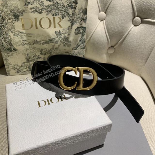 Dior皮帶 迪奧皮帶系列 Christian Dior黑色小牛皮皮帶  xfp2139